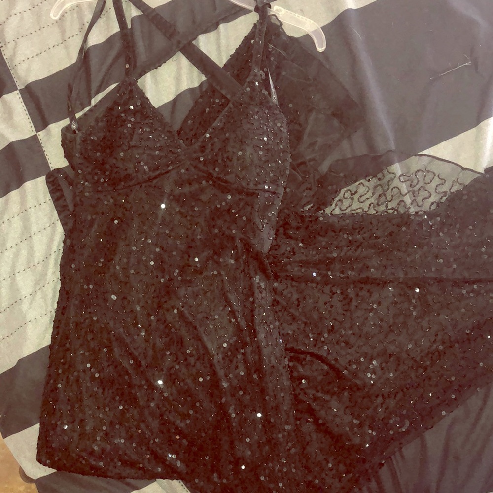 Long black dress